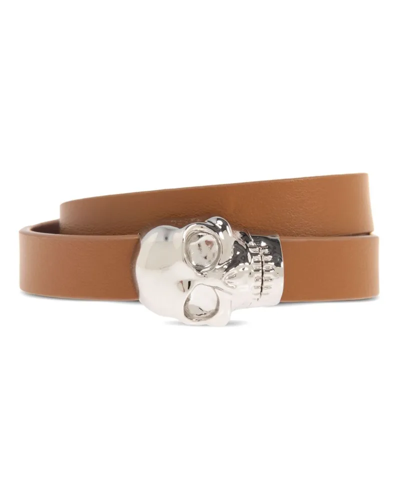 Alexander McQueen Armband mit Totenkopf-Applikation - Silber Silber