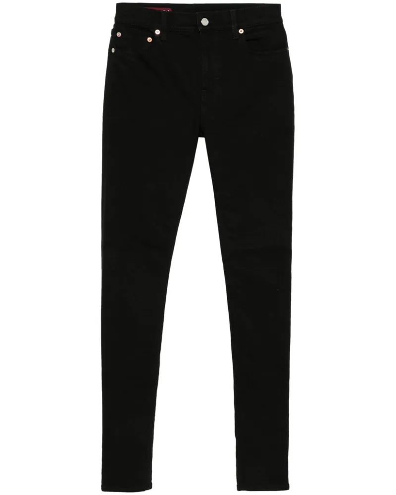 Gucci Jeans mit Logo-Patch - Schwarz Schwarz