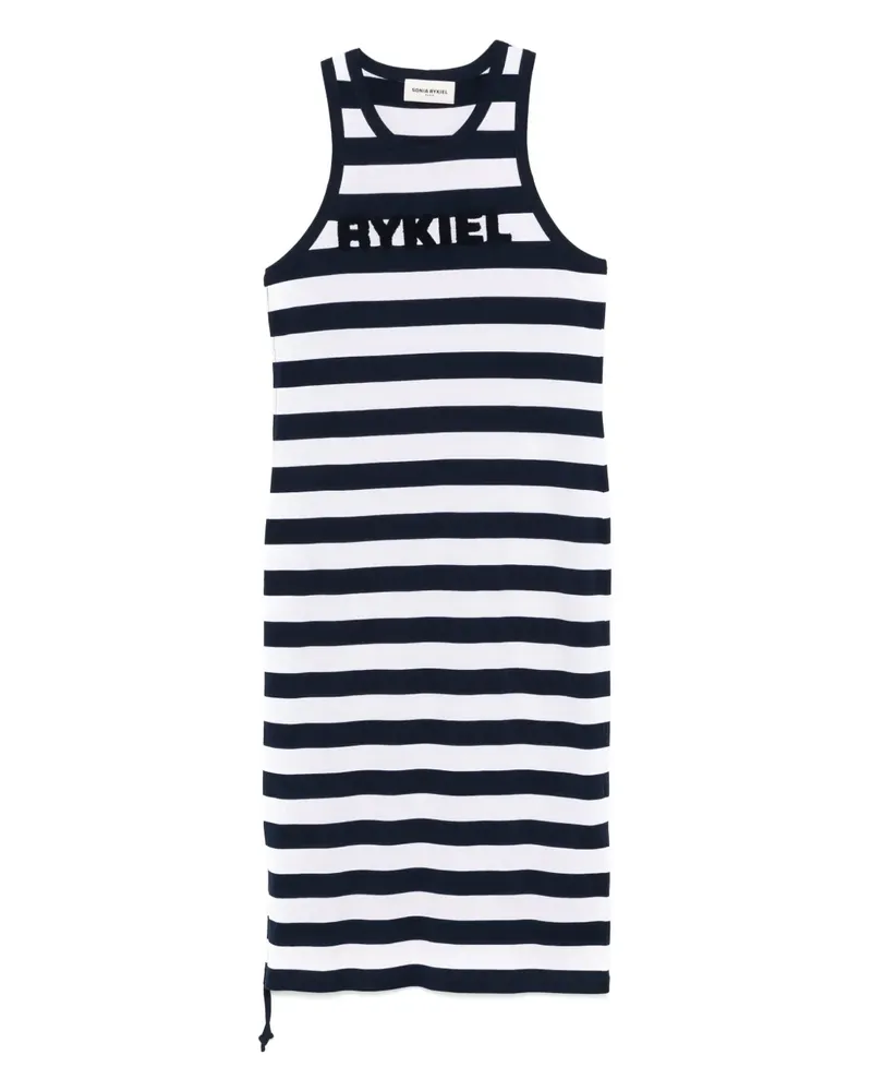Sonia Rykiel Gestreiftes Maxikleid - Blau Blau