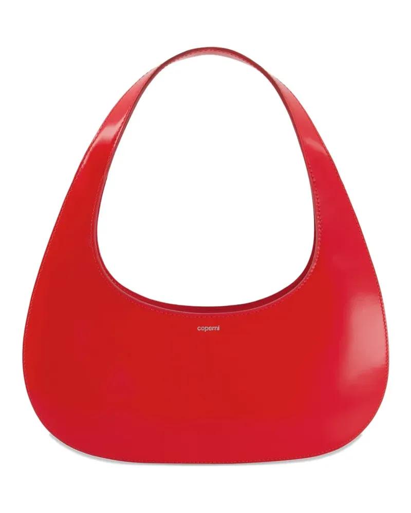 COPERNI Slim Swipe Schultertasche mit Glanzoptik - Rot Rot