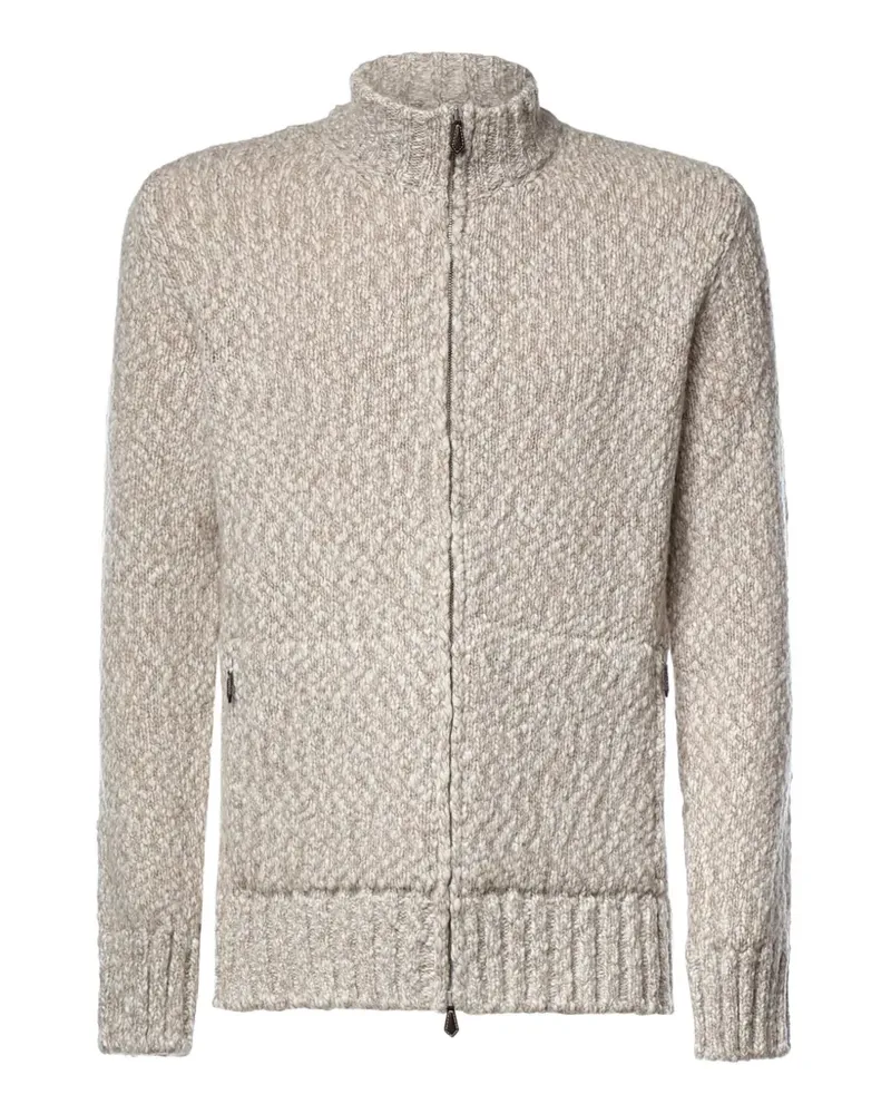 Eleventy Pullover mit Reißverschluss - Nude Nude