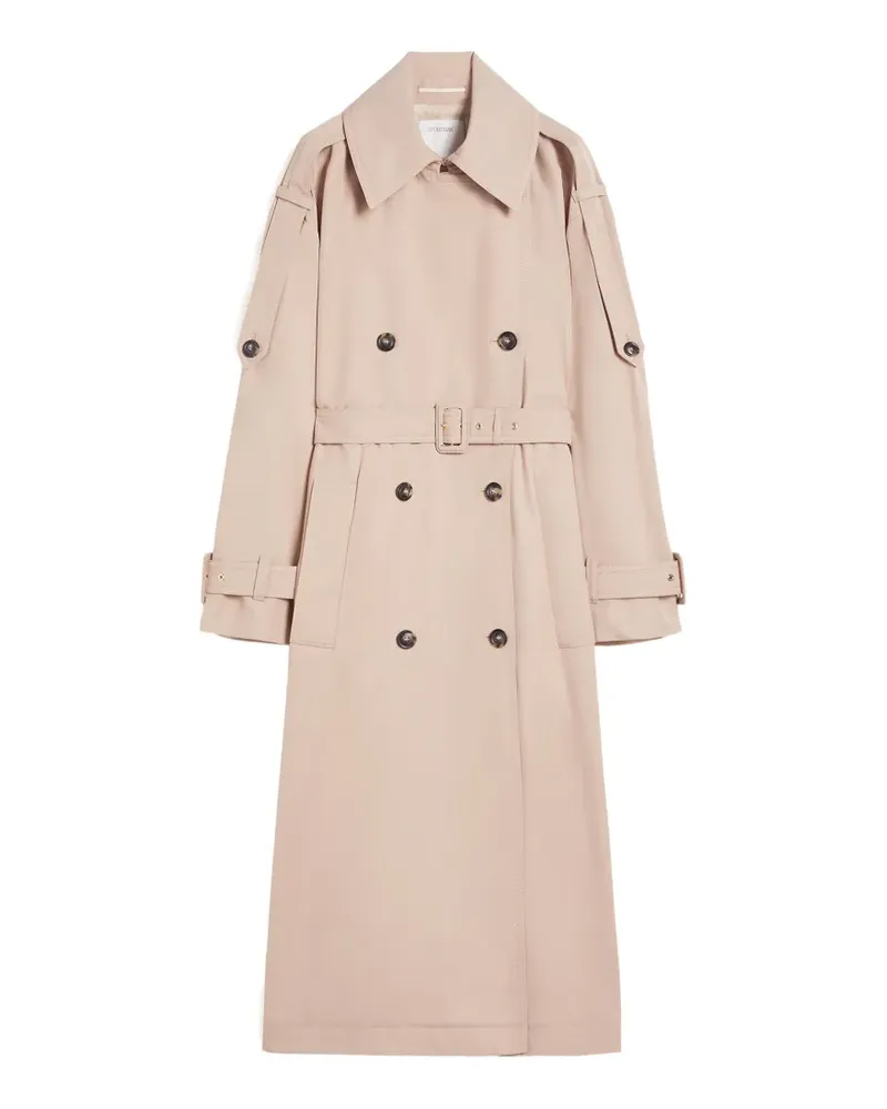 Max Mara double-breasted belted trench coat - Nude Nude