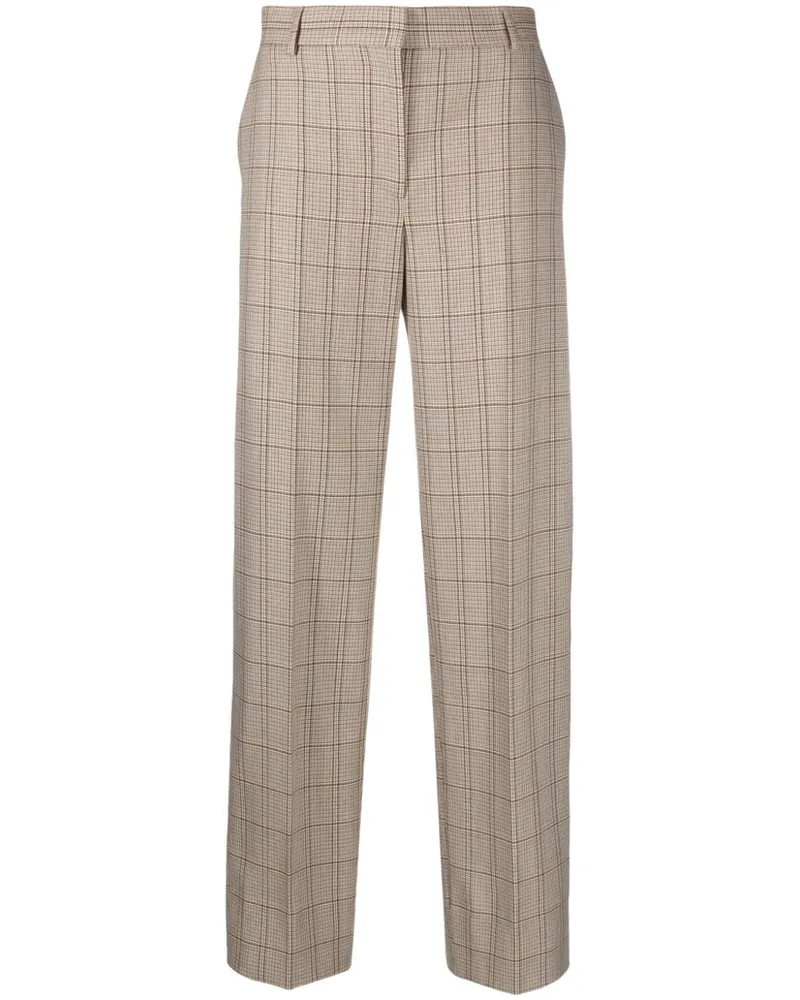 Totême Hose mit Windowpane-Karo - Nude Nude