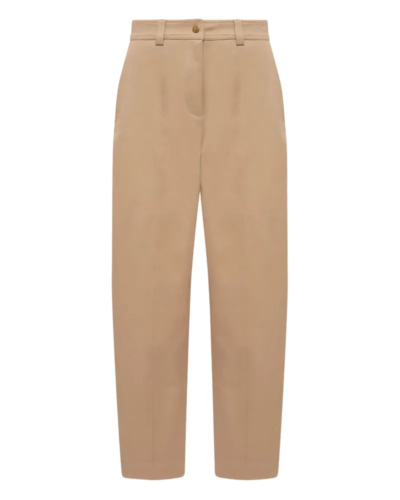 Moncler Hose mit Logo-Patch - Nude Nude