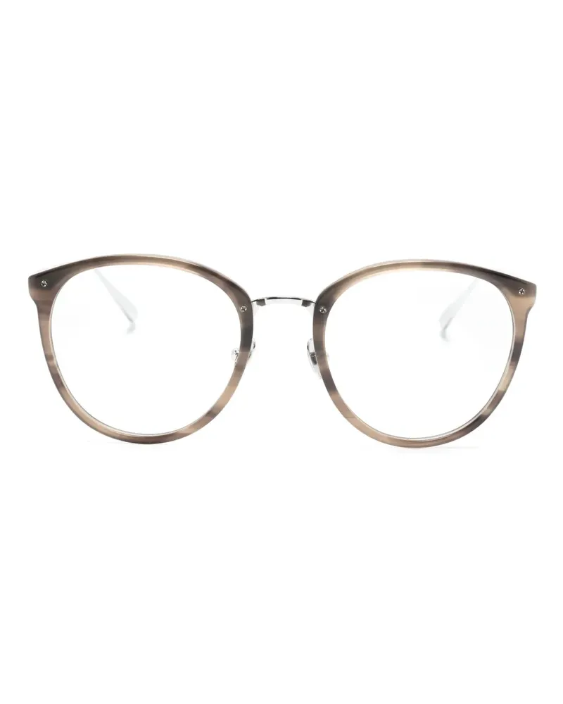 Linda Farrow Calthorpe Brille mit geometrischem Gestell - Grau Grau