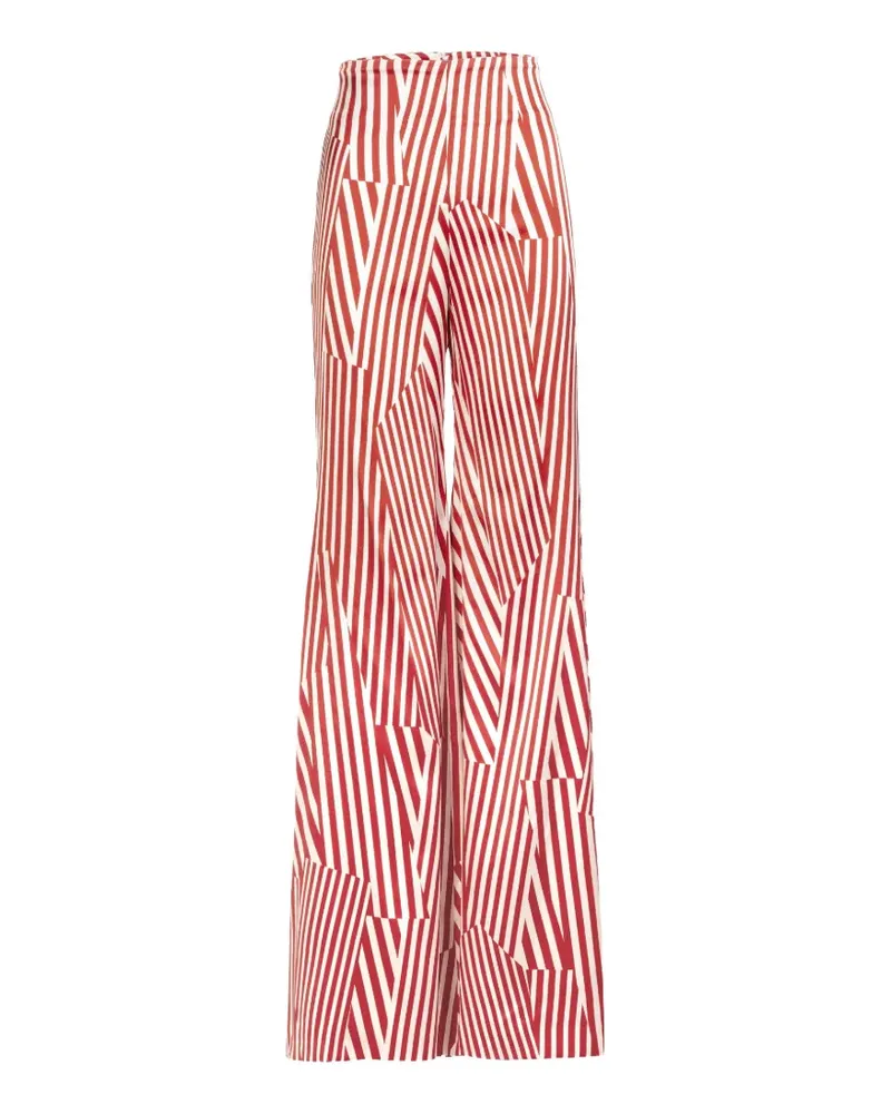 Silvia Tcherassi Andie striped trousers - Rot Rot