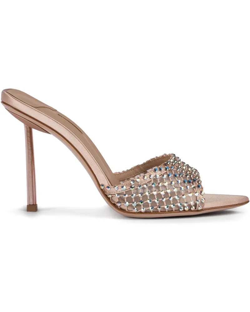 Le Silla Gilda Mules 110mm - Nude Nude