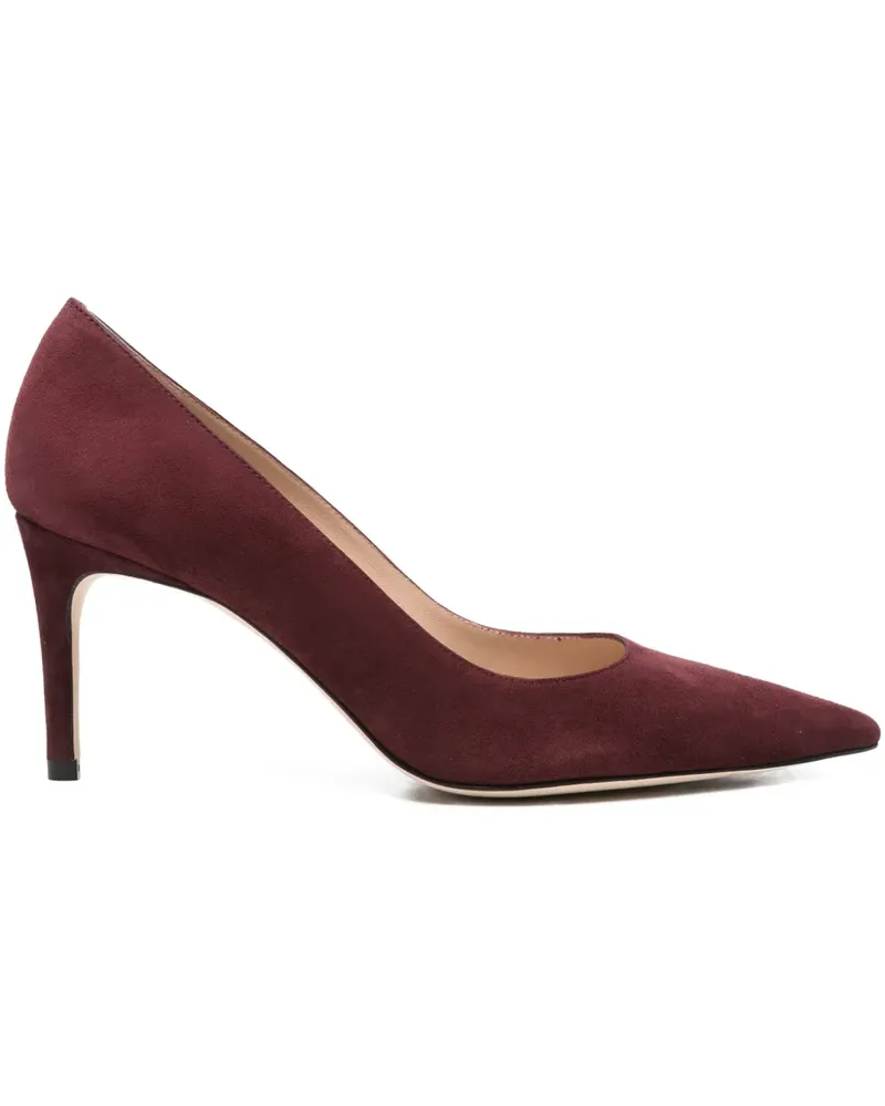 Stuart Weitzman Spitze Pumps aus Wildleder 80mm - Rot Rot