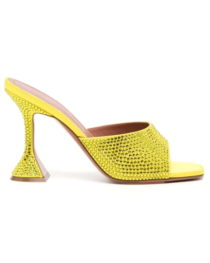 Amina Muaddi Lupita Mules - Gelb Gelb
