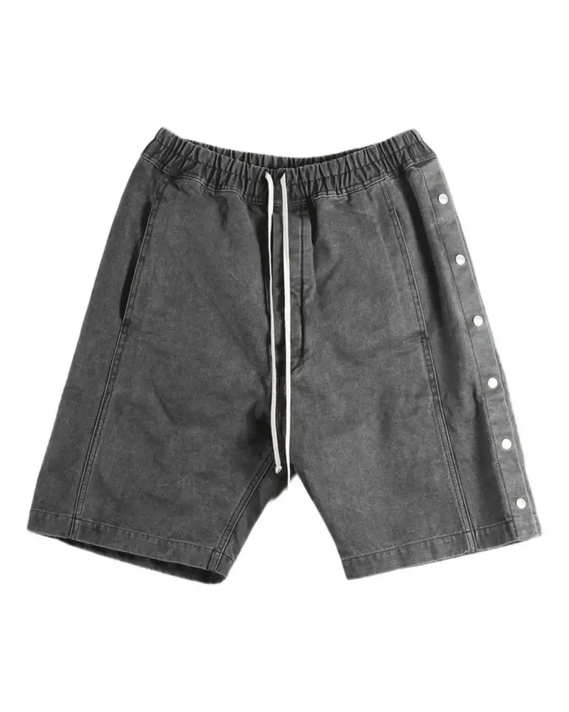 DRKSHDW by Rick Owens press-stud drawstring shorts - Schwarz Schwarz