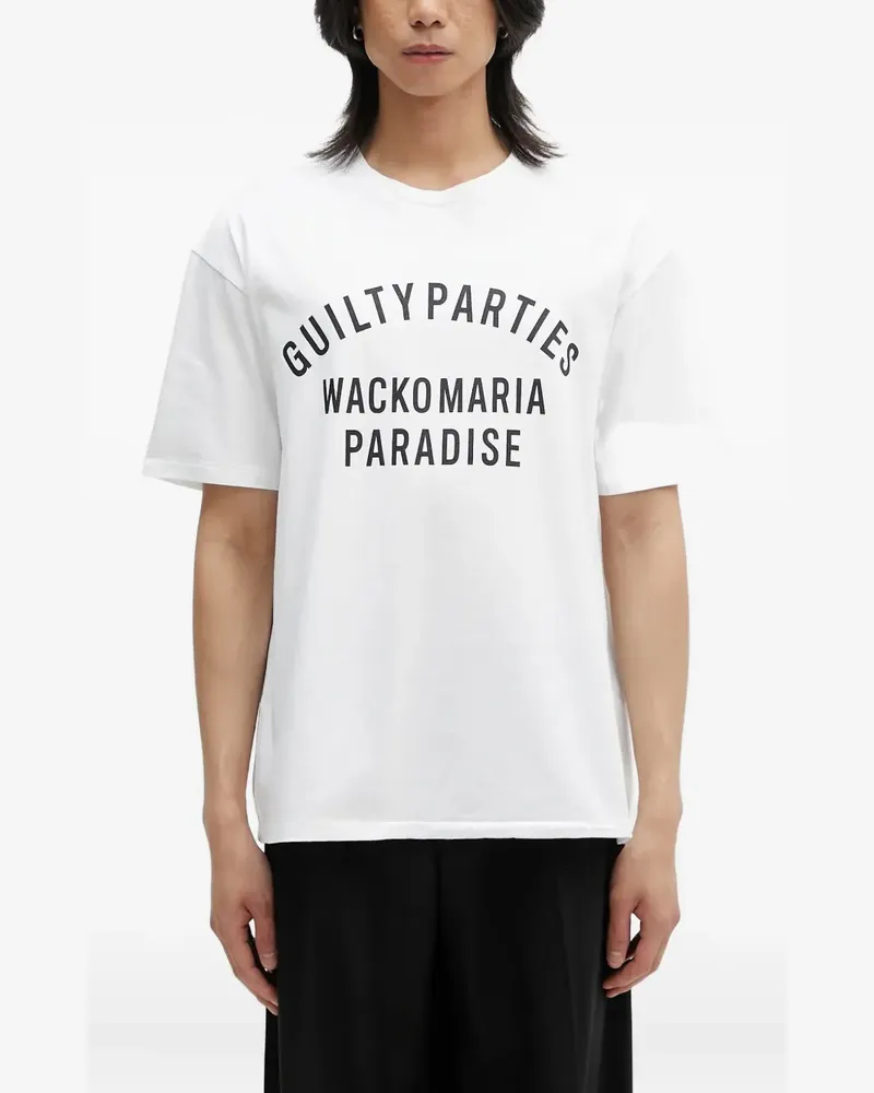 Wacko Maria T-Shirt mit grafischem Print - Weiß Weiß