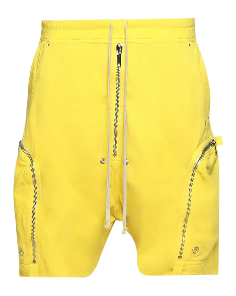 DRKSHDW by Rick Owens Bauhaus zip shorts - Gelb Gelb