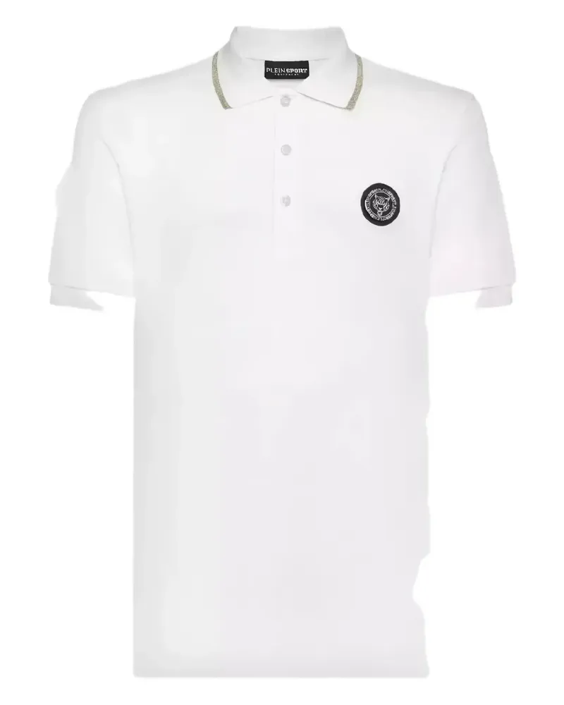 Philipp Plein SS tiger emblem polo shirt - Weiß Weiß