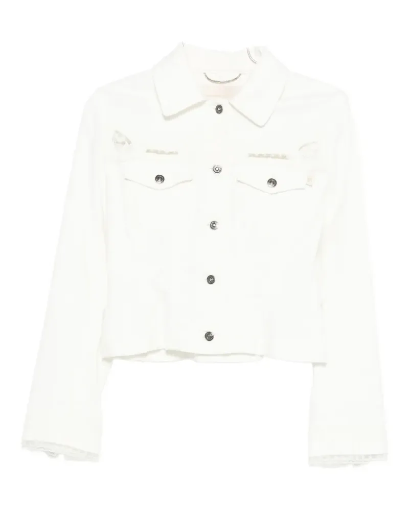 Ermanno Scervino lace detail jacket - Weiß Weiß