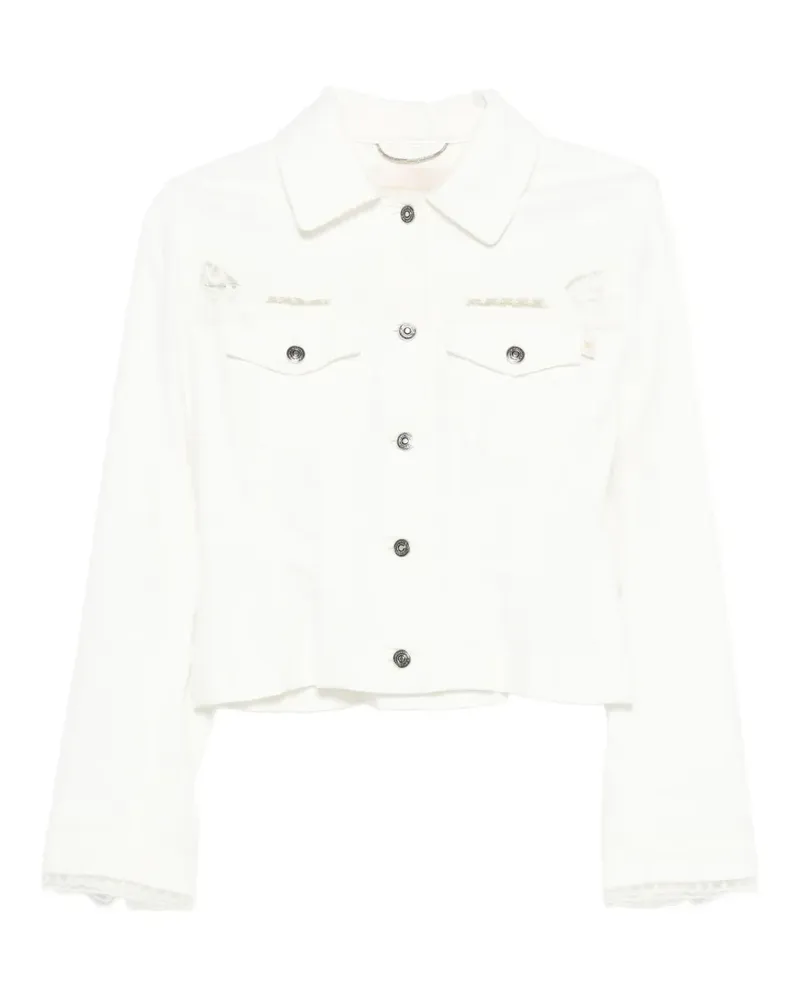 Ermanno Scervino lace detail jacket - Weiß Weiß