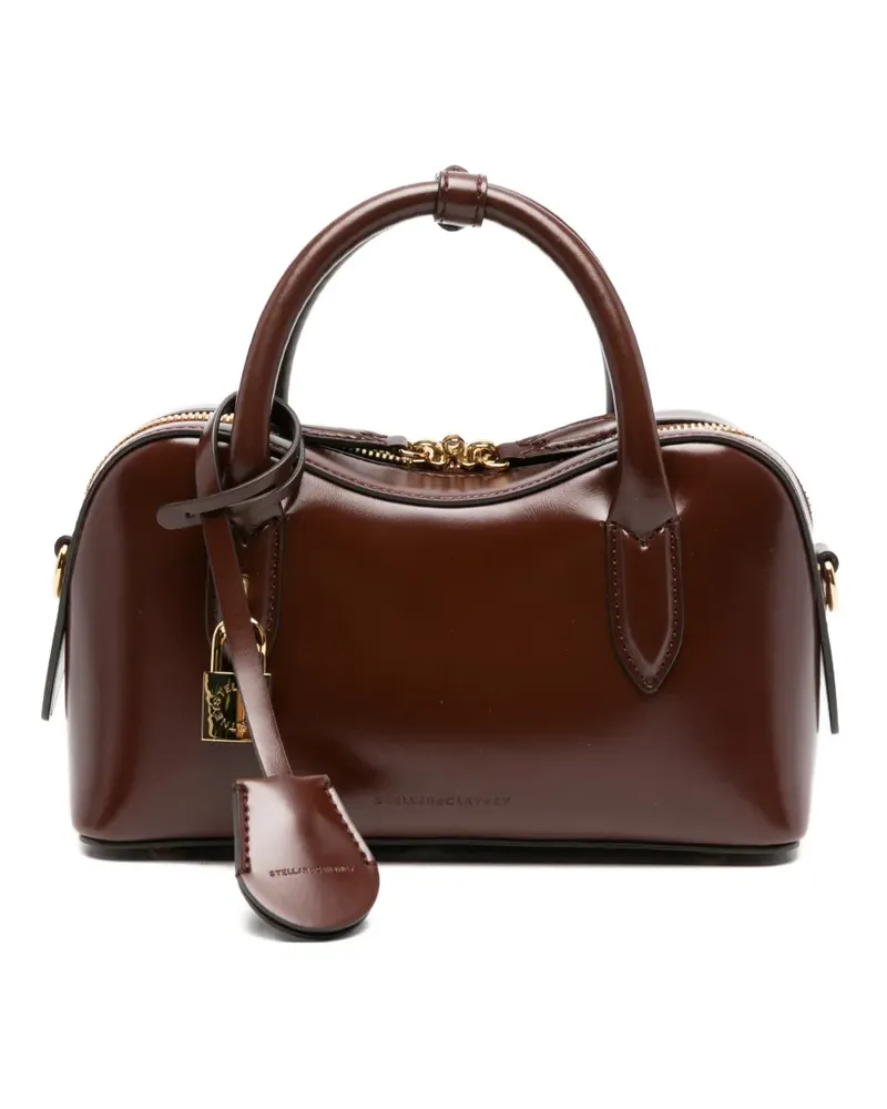Stella McCartney small Ryder padlock-detail tote bag - Braun Braun
