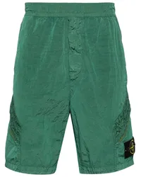 Stone Island Cargo-Bermudas im Metallic-Look Grün