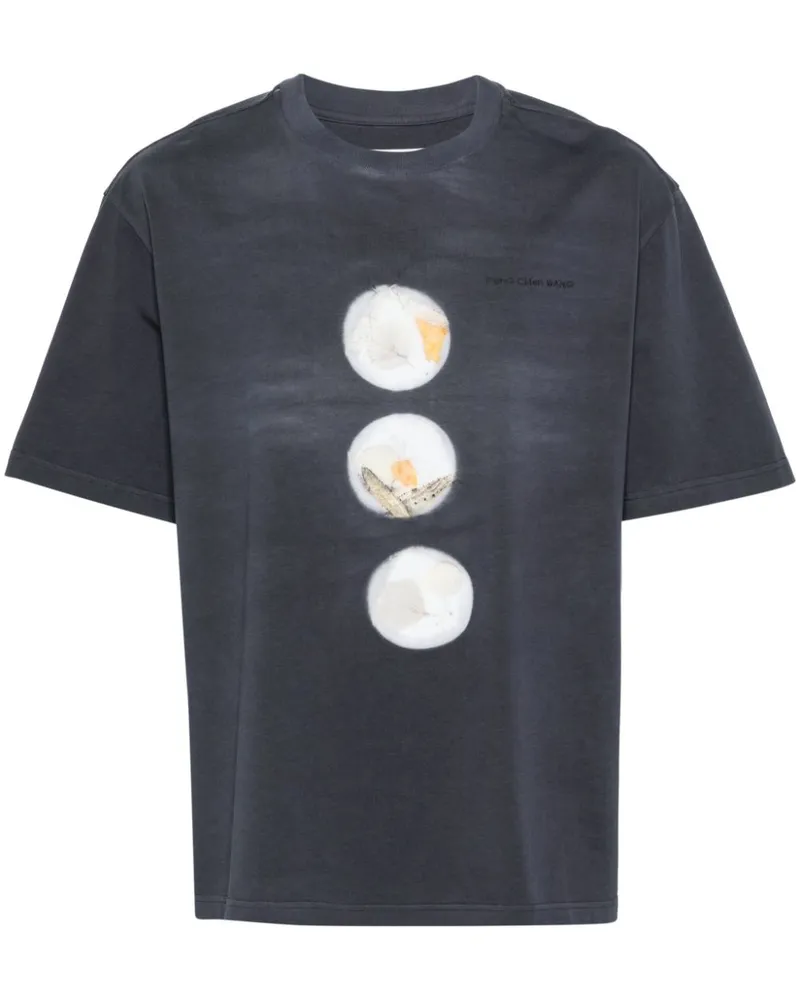 Feng Chen Wang T-Shirt mit Foto-Print - Grau Grau