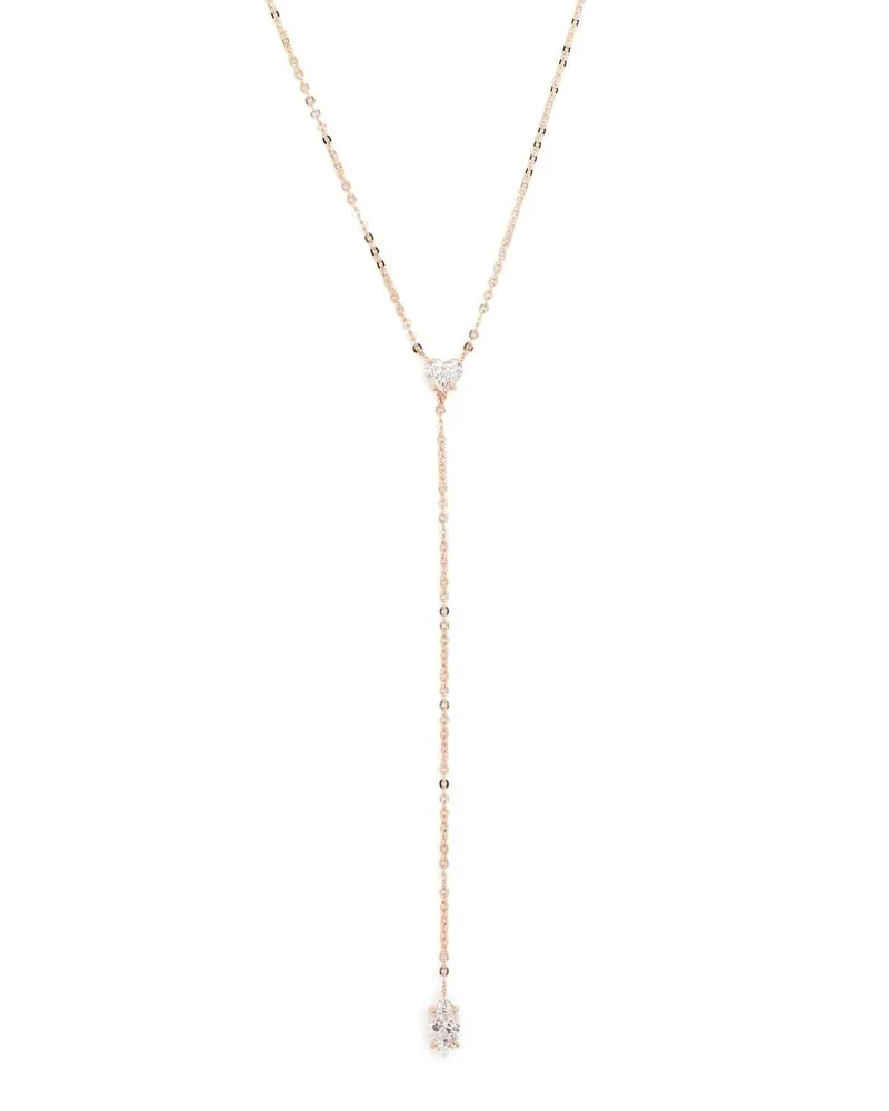 ANITA KO 18kt Rotgold-Lariatkette mit Diamanten - Rosa Rosa