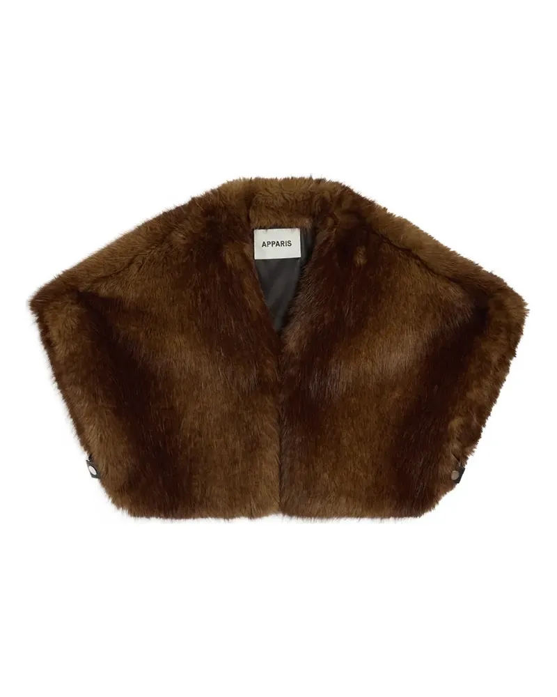 APPARIS Devin Bolerojacke aus Faux Fur - Braun Braun