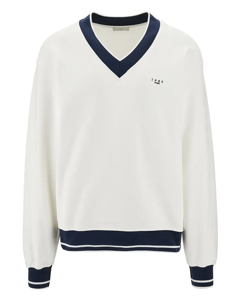 1989 STUDIO Pullover mit Logo-Stickerei - Weiß Weiß