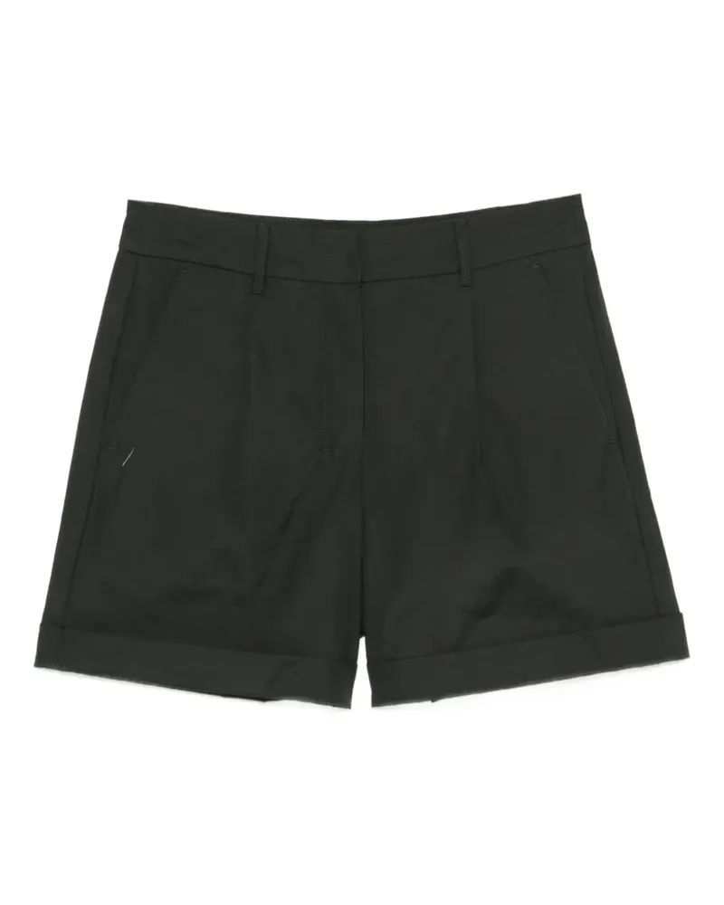 Max Mara Ubino pleated-front cuffed-hem shorts - Grün Grün