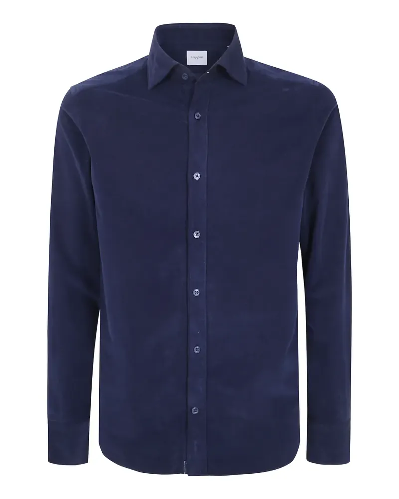Tintoria Mattei long-sleeve corduroy shirt - Blau Blau