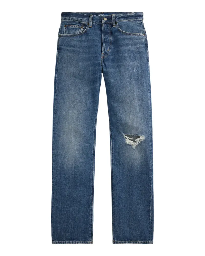 Ralph Lauren logo-patch jeans - Blau Blau