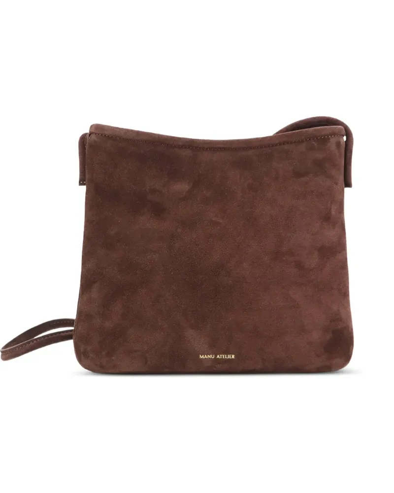 Manu Atelier Fidéle suede cross body bag - Braun Braun