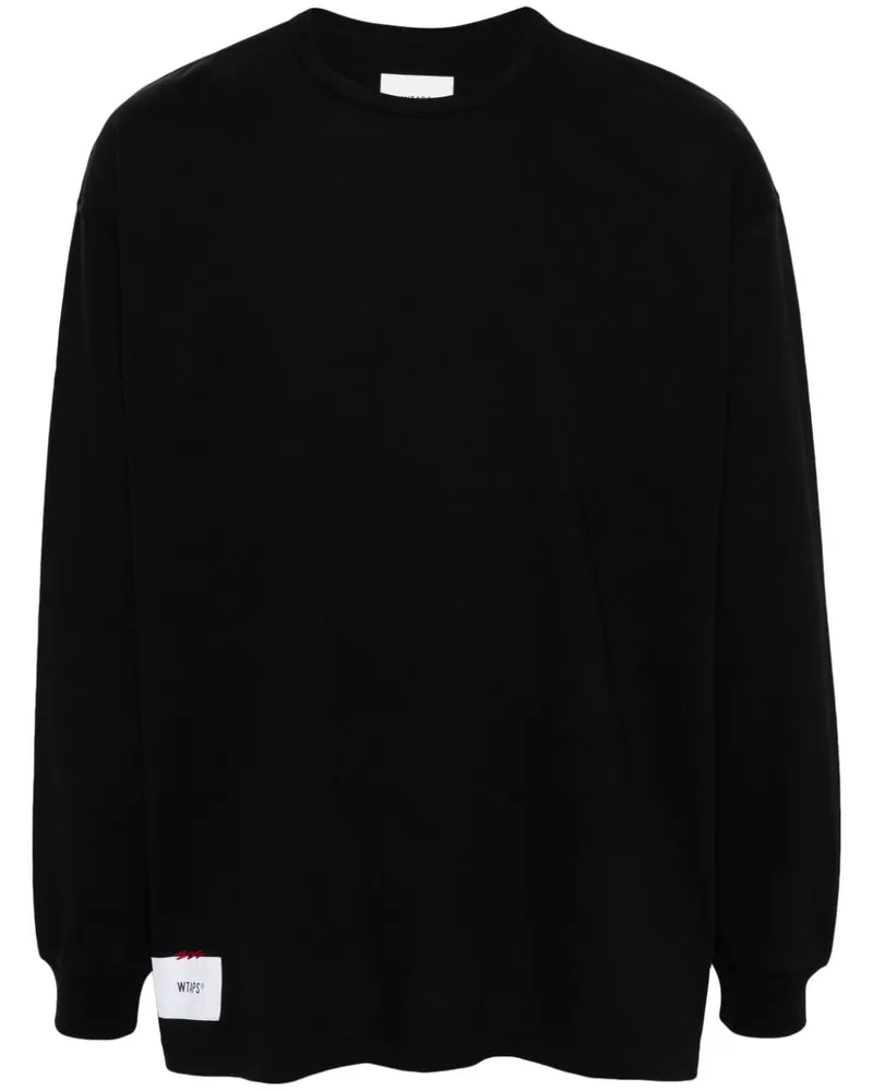 WTAPS Sweatshirt mit Logo-Print Schwarz