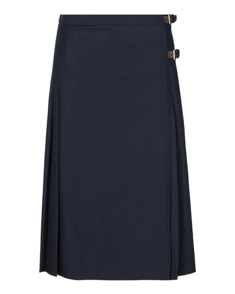 Prada Re-Wool midi skirt - Blau Blau