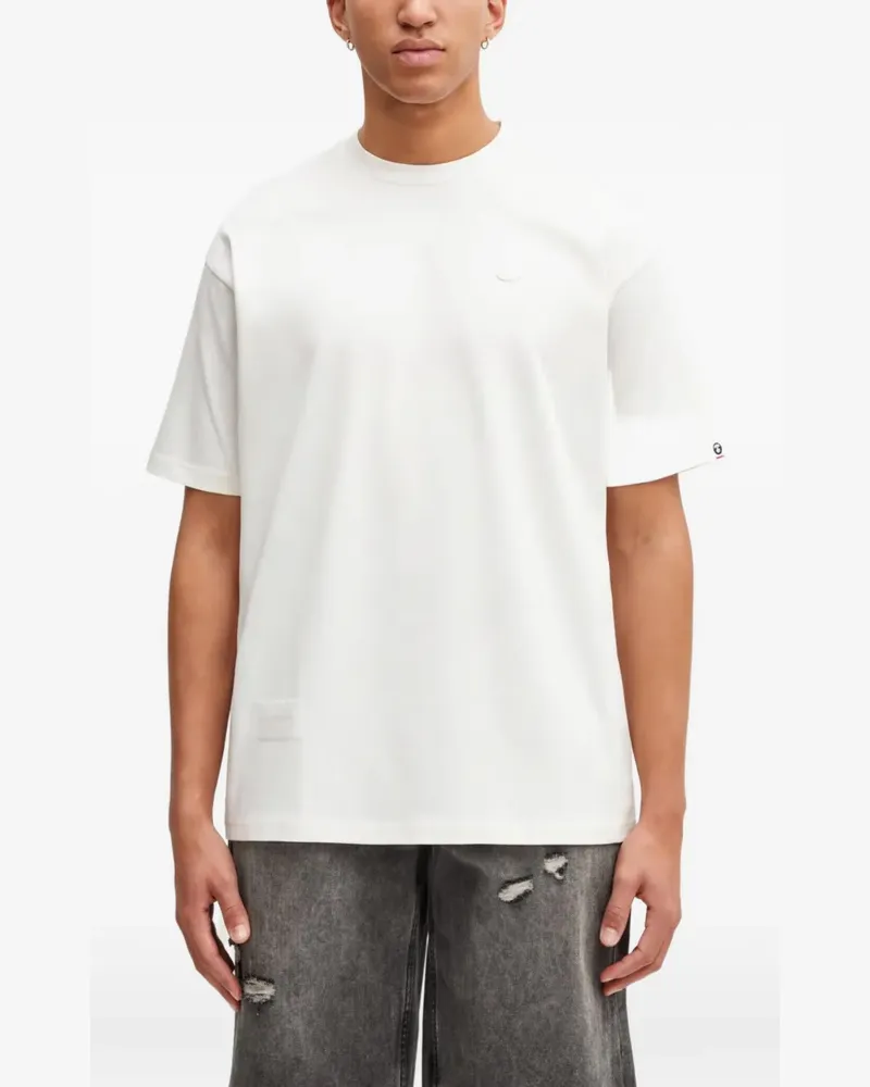 BAPE T-Shirt mit rundem Ausschnitt - Weiß Weiß