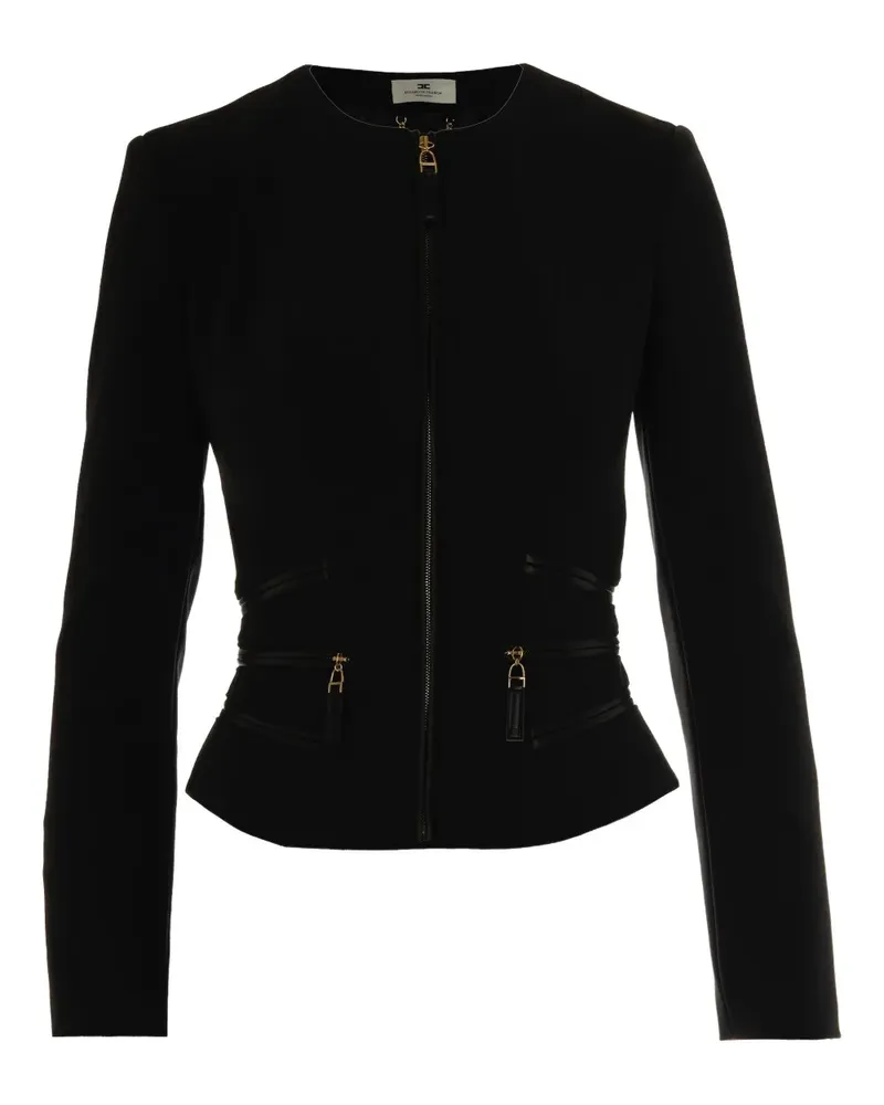 Elisabetta Franchi Jacke mit Reißverschluss - Schwarz Schwarz