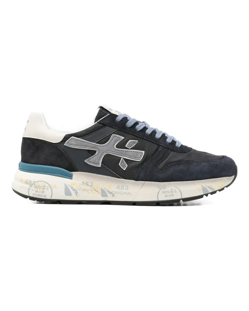 Premiata Mick logo appliqués sneakers - Blau Blau