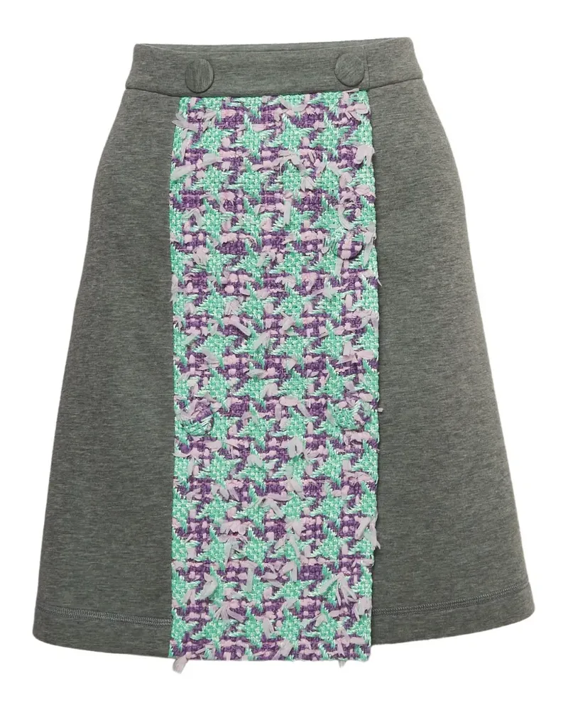 Moschino Minirock mit Tweed-Detail - Grau Grau