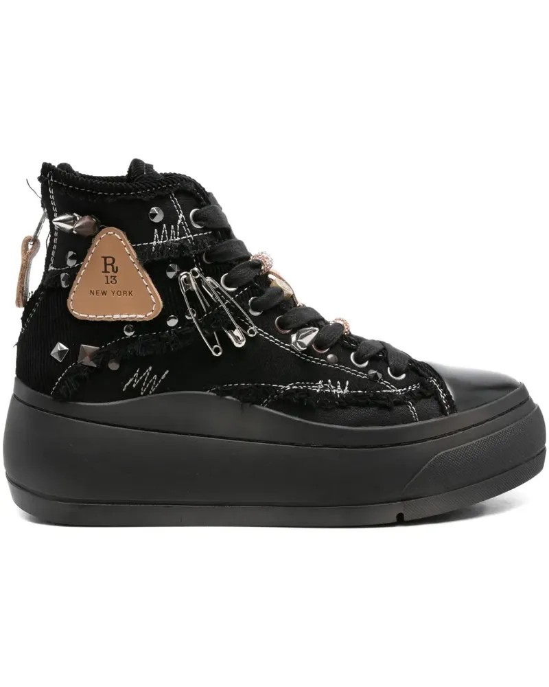R13 Kurt platform sneakers - Schwarz Schwarz