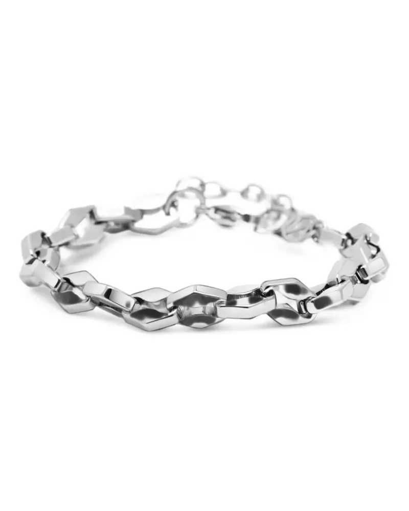 Nialaya geometrisches Gliederarmband - Silber Silber