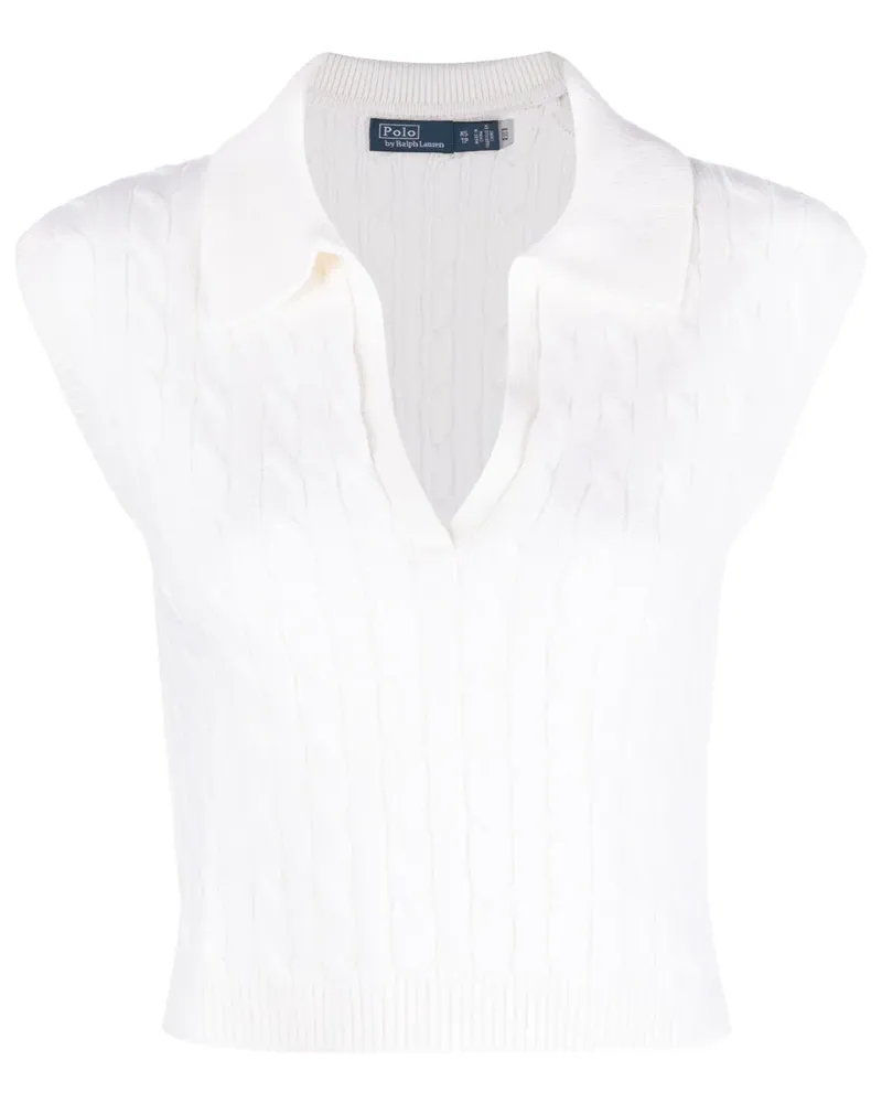 Ralph Lauren Pullunder mit Zopfmuster - Nude Nude