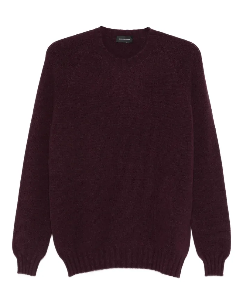 Tagliatore Pullover mit Rundhalsausschnitt - Rot Rot
