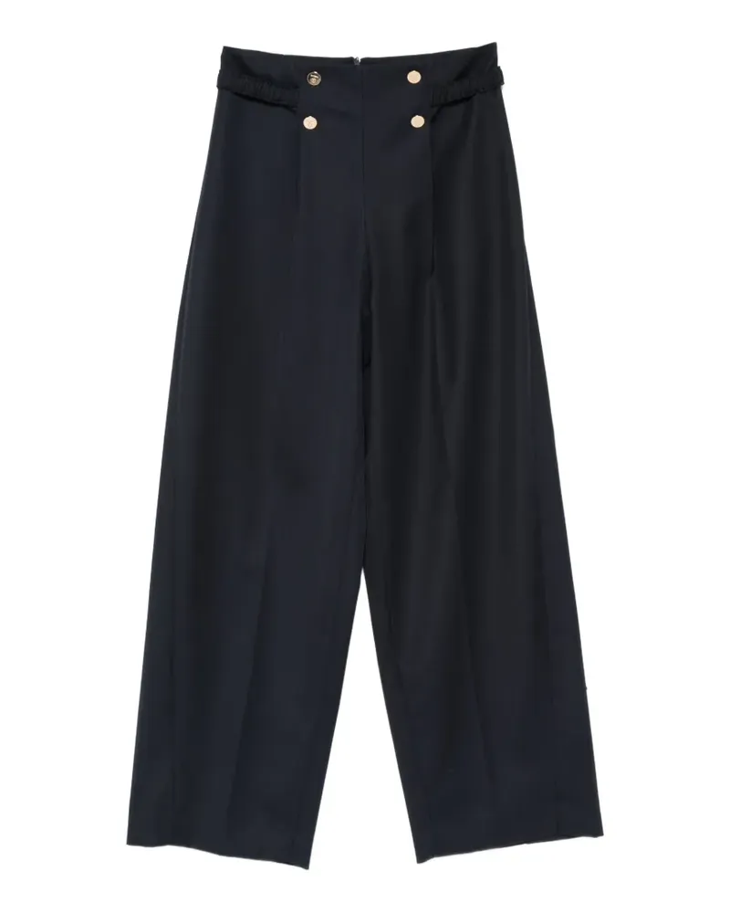 Sandro Weite Winslow Hose mit Zierknöpfen - Blau Blau