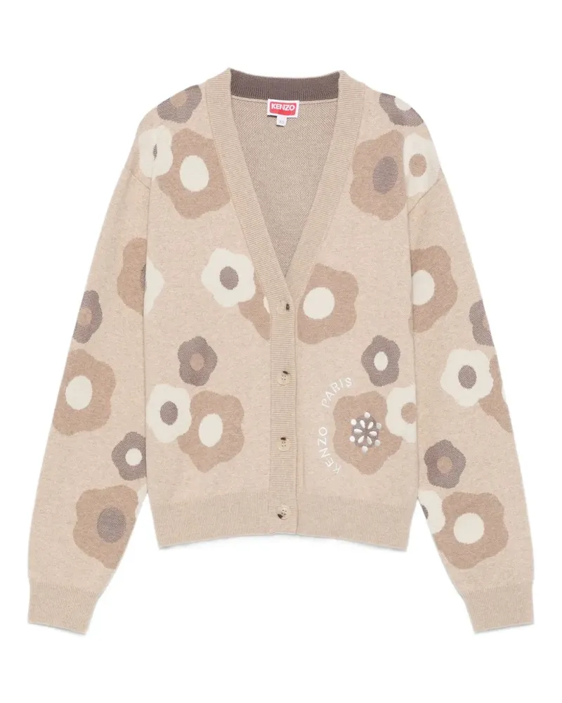 Kenzo Cardigan mit Blumen-Print - Nude Nude