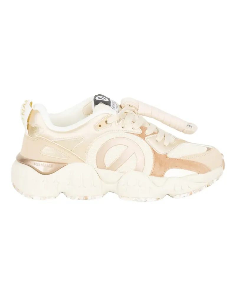 No Name Krazee Runner logo-patch sneakers - Nude Nude
