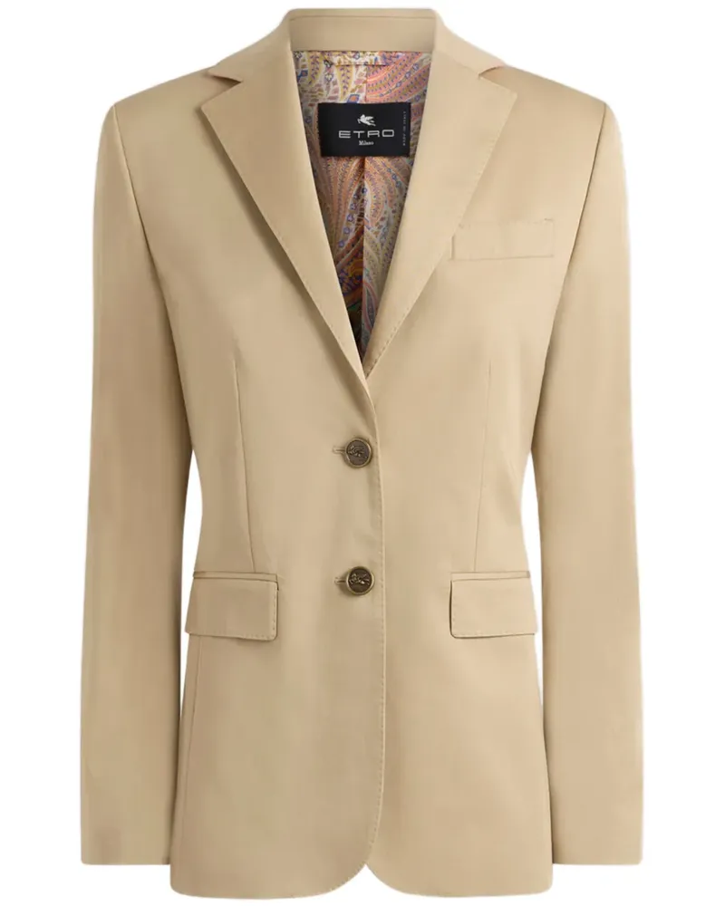 Etro Blazer mit Pegaso-Knöpfen - Nude Nude