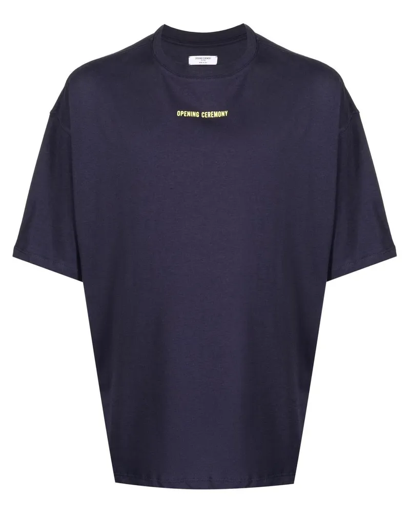 Opening Ceremony T-Shirt mit grafischem Print - Blau Blau