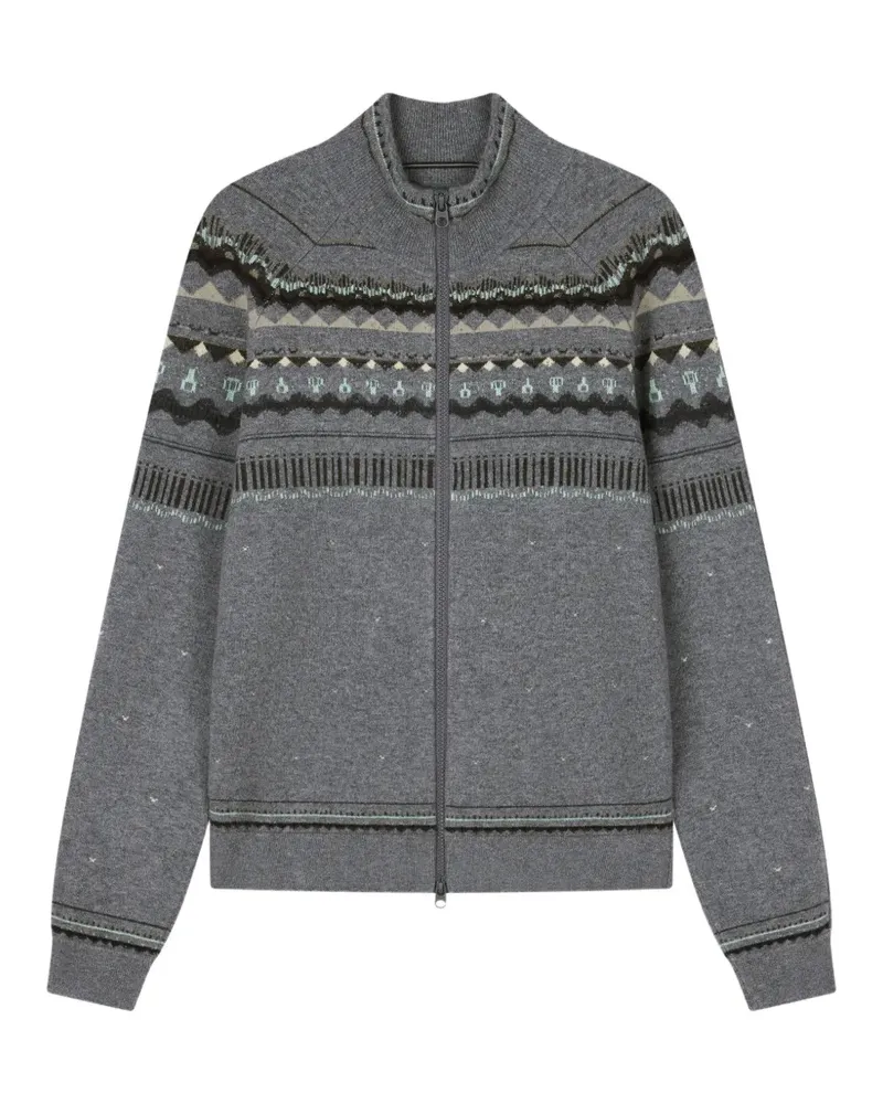 JNBY Cardigan mit isländischen Raglanärmeln - Grau Grau