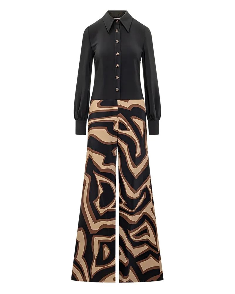 Emilio Pucci Geknöpfter Jumpsuit - Schwarz Schwarz