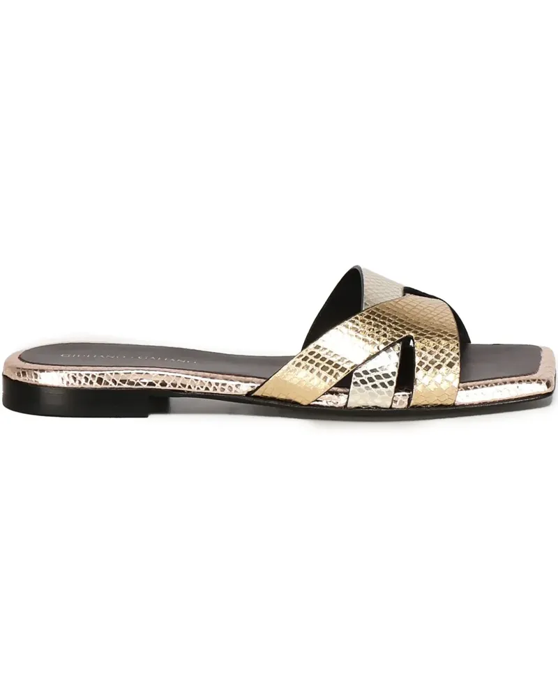 Giuliano Galiano Pantoletten aus Leder - Gold Gold