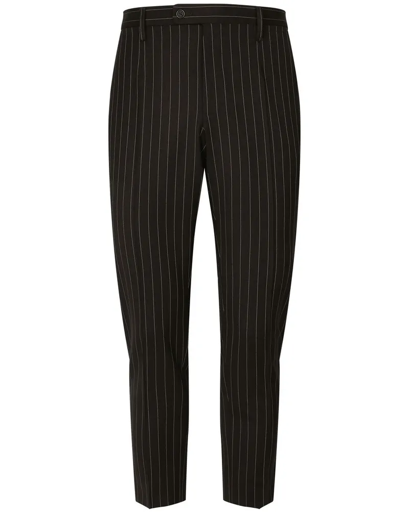 Dolce & Gabbana Hose mit Nadelstreifen - Schwarz Schwarz