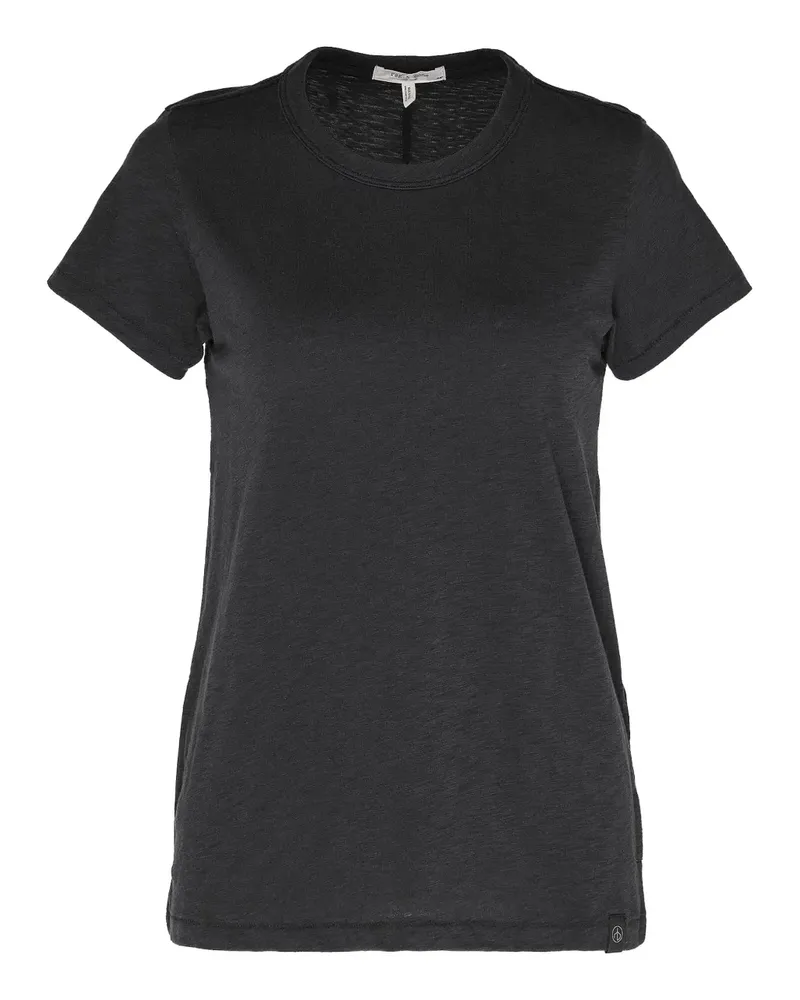 Rag & Bone Schmales T-Shirt - Schwarz Schwarz