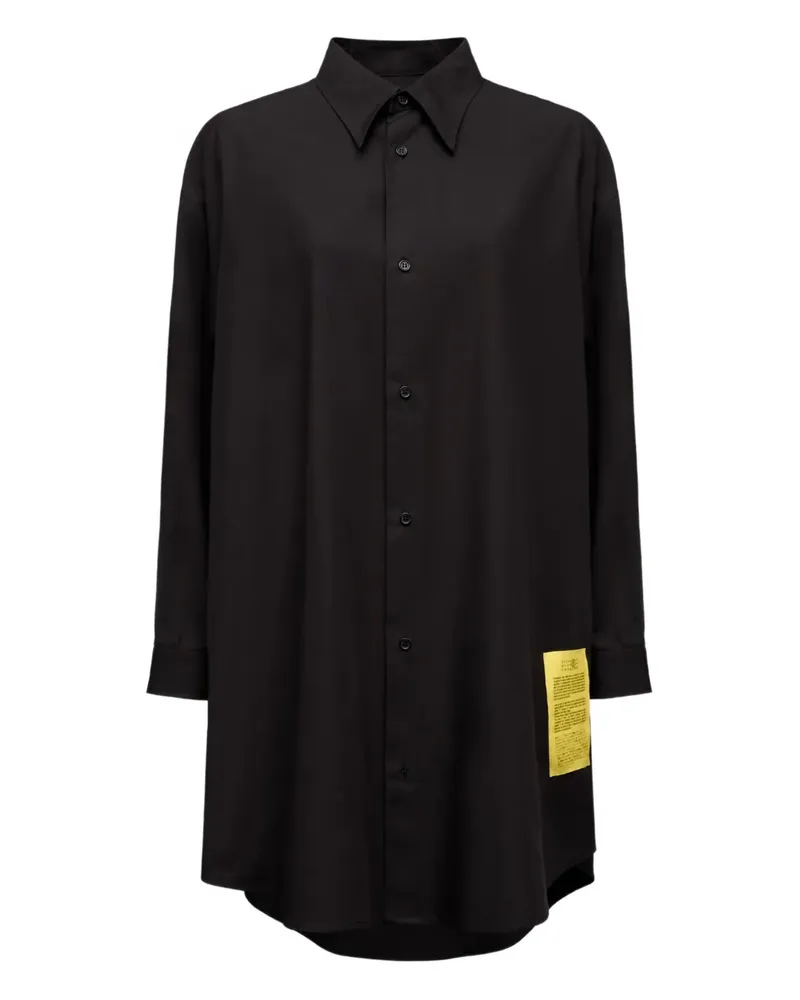 Maison Margiela Klassisches Hemdkleid - Schwarz Schwarz